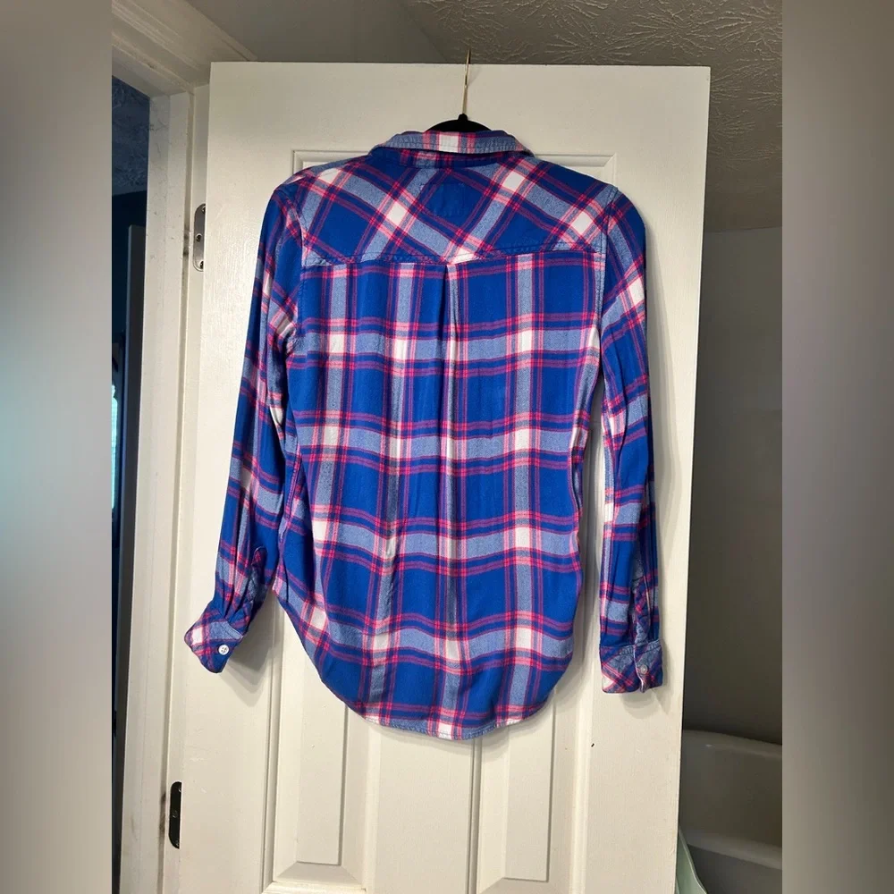 RAILS Hunter Plaid Button Down Red White and Blue Size S - Picture 6 of 8